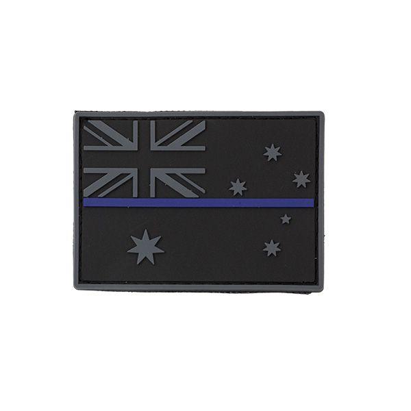 Platatac - Australian Flag Thin Blue Line PVC Patch - Kinetic S&T Tactical Shop